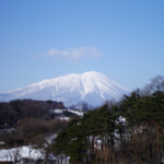 盛岡市愛宕山を雪山ハイキング