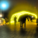 真冬の盛岡の夜